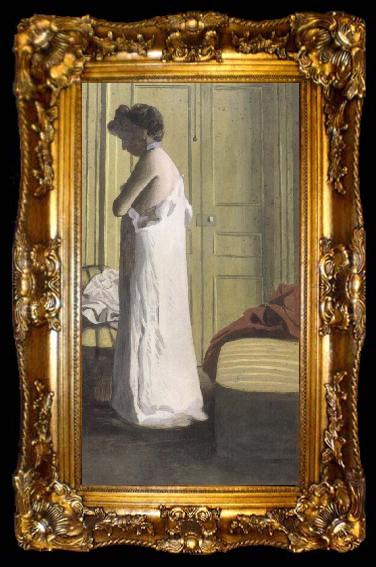 framed  Felix Vallotton Woman Undressing, ta009-2